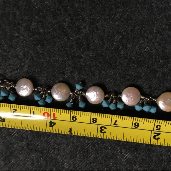 Pretty Bracelet Pearl and Turquois - Picture 4 of 7